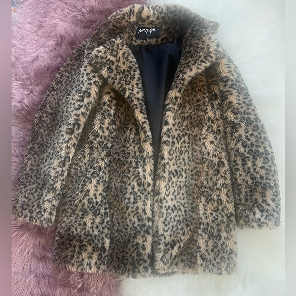 Leopard Faux Fur Teddy Coat - Picture 8 of 12